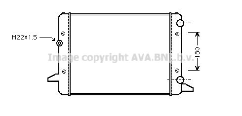 AVA QUALITY COOLING Радиатор, охлаждение двигателя VW2120